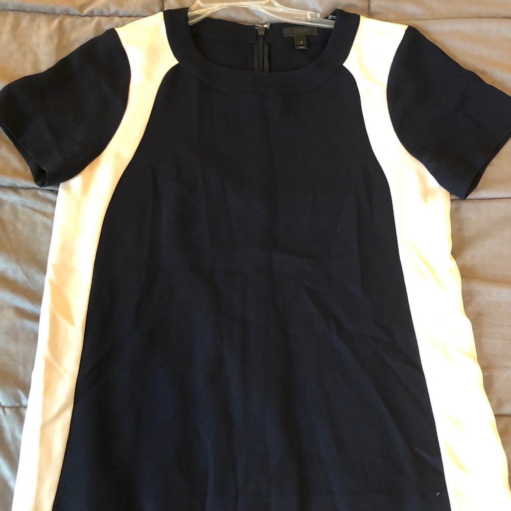 Navy and cream dressy top. J crew
